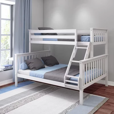 Двухъярусная кровать Max & Lily Twin XL/Queen, белая