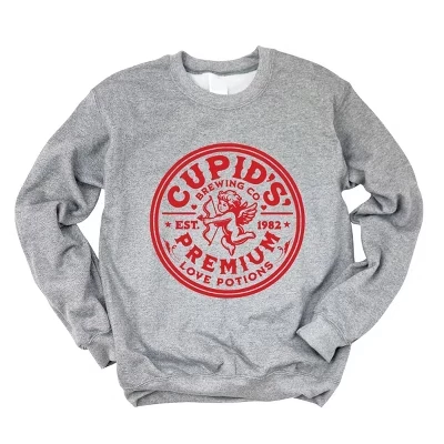 Женская толстовка Cupid's Brewing Co. Premium Love Potions с графическим принтом graphite