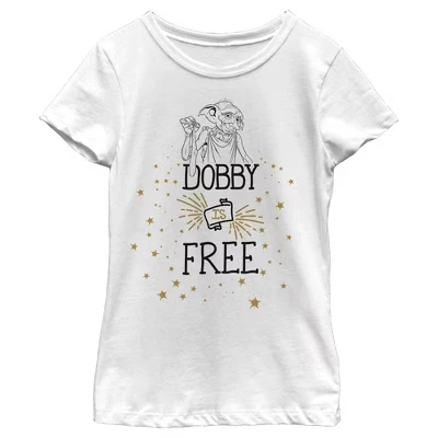 Женская футболка Dobby is Free белого цвета