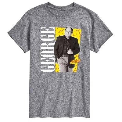 Мужская футболка George с коротким рукавом и графическим рисунком athletic heather