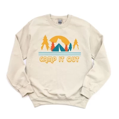 Женская одежда Camp It Out Gildan Sweatshirt dust