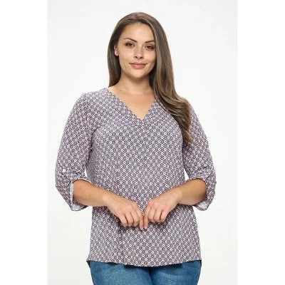 Женская блузка WEST K Hollie больших размеров, розовая