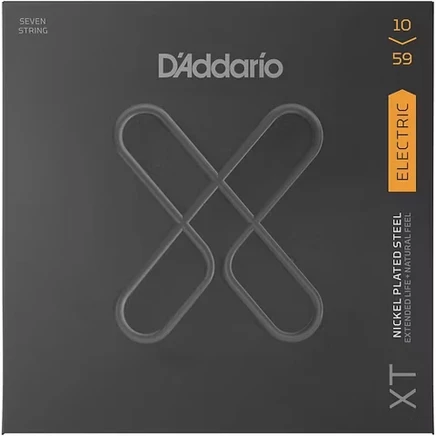 Струны D'Addario XT для электрогитары, 7 струн, 10–59