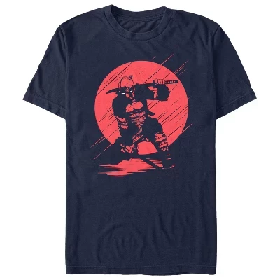 Мужская футболка Deadpool Sunset Streaks синего цвета