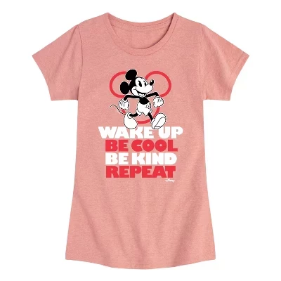 Футболка для девочек Disney Wake Up, розовая