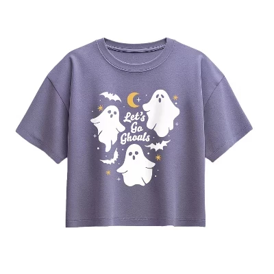 Футболка Let's Go Ghouls с коротким рукавом и квадратным рисунком bariwinkle