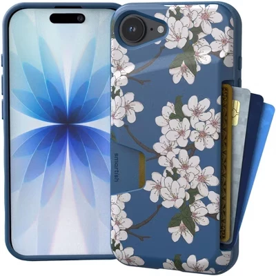 Чехол-портмоне для iPhone 17 - Wallet Slayer Vol 1 - Тонкий держатель для карт памяти 17 Pro, 17 Pro Max, Air teal cherry
