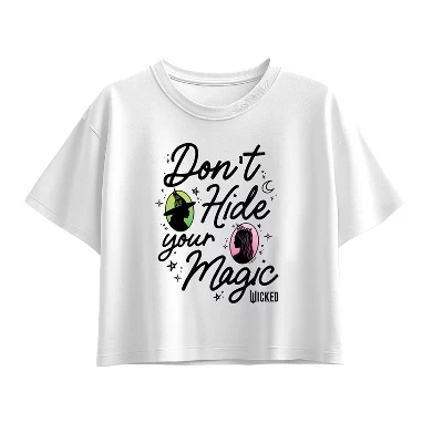 Футболка для девочек Wicked Don't Hide Your Magic, белая