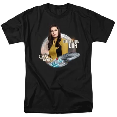Мужская футболка Star Trek Number One Una, черная