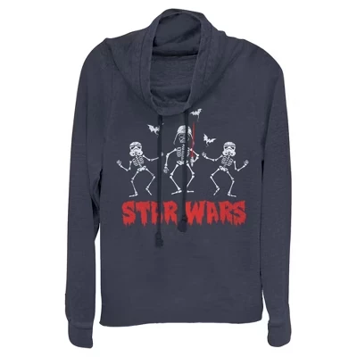 Женский свитшот STAR WARS Vader Skeletons, синий