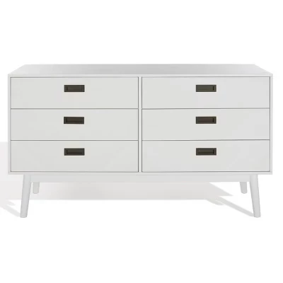 Комод Safavieh Donald SFV2110, 6 ящиков, белый