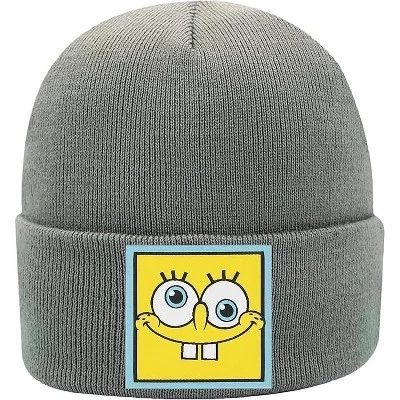 Унисекс шапка Nickelodeon SpongeBob, универсальный размер, серая