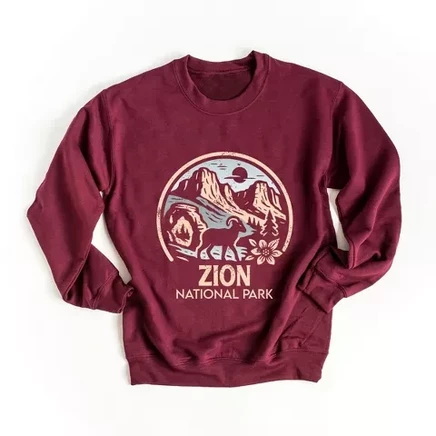 Женский свитшот Simply Sage Market Zion, бордовый