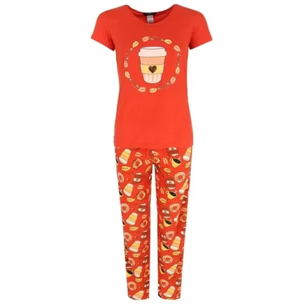 Женская пижама Not a Morning Person Pumpkin Spice, оранжевая