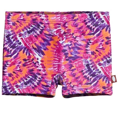 Шорты для плавания для мальчиков с принтом fiery tie dye для девочек американского производства UPF 50+
