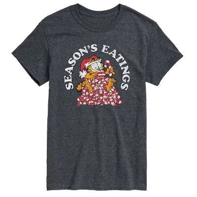 Мужская футболка Garfield «Seasons Eatings», серая