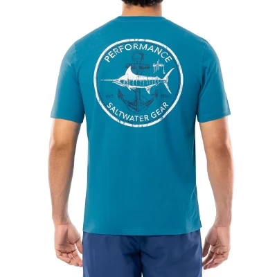 Мужская футболка Guy Harvey, бирюза/соленая вода
