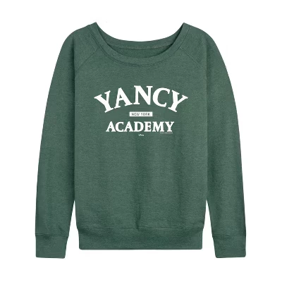 Женская легкая махровая рубашка Yancy Academy с широким вырезом и длинным рукавом с графическим рисунком heather juniper