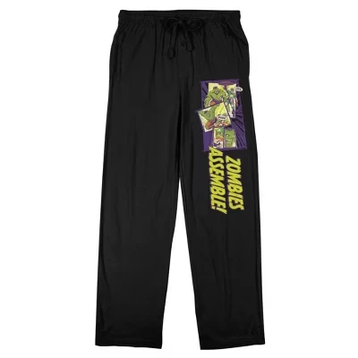 Мужские пижамные брюки Hulk Marvel Zombies, черные