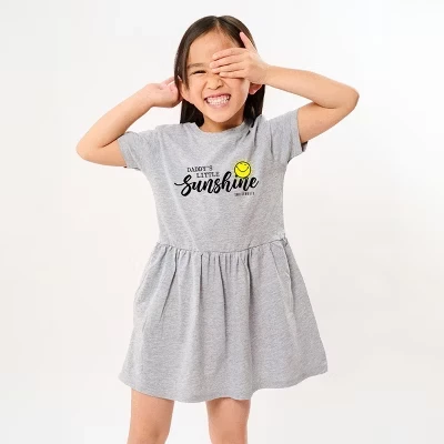 Детское платье SmileyWorld Daddy's Little Sunshine вересково-серого цвета