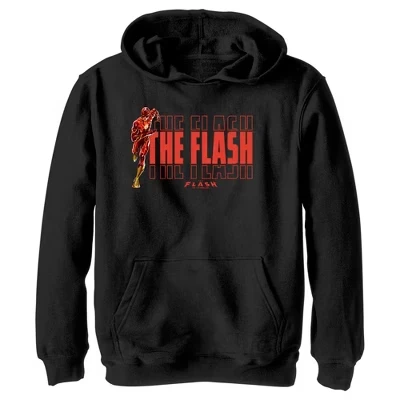 Толстовка с капюшоном Boy's The Flash Speedster с логотипом Barry Allen черная