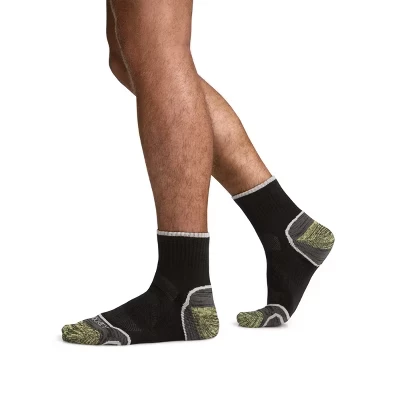 Мужские носки Performance Quarter Boot Socks - 3 упаковки черного цвета