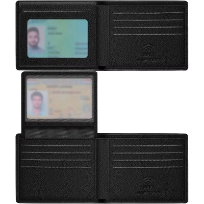 Мужской складной кошелек LEVEN SIXTEEN с RFID‑защитой, черный