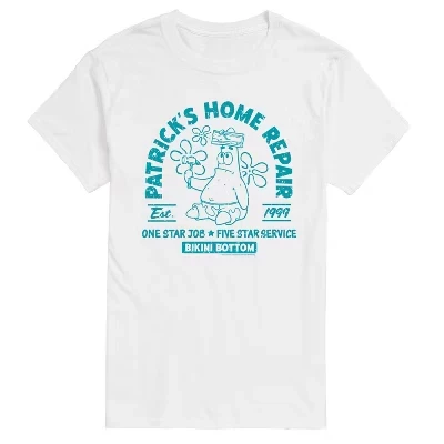 Мужская футболка Patricks Home Repair с коротким рукавом и рисунком, белая