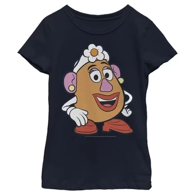Футболка для девочек Toy Story Mrs. Potato Face, синяя