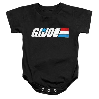 Детское боди с логотипом Baby Distressed черное