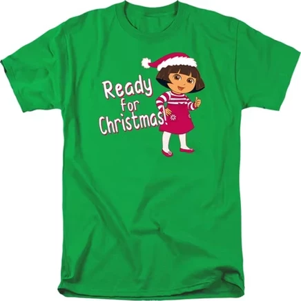 Мужская футболка Dora The Explorer Dora Ready For The Holidays от kelly green