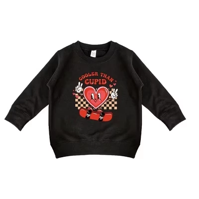 Детский свитшот The Juniper Shop Круче Купидона, черный