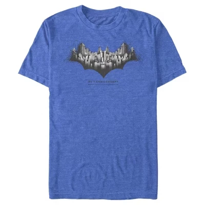 Мужская футболка в форме летучей мыши Batman Gotham Skyline