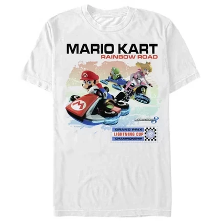 Мужская футболка Mario Kart Rainbow Road