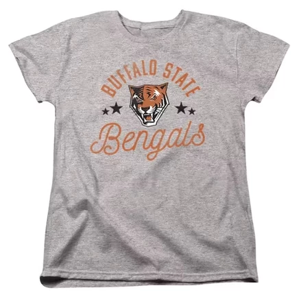 Женская футболка Buffalo State College Bengals от athletic heather