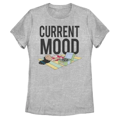 Женская футболка Lilo & Stitch Current Mood, серая