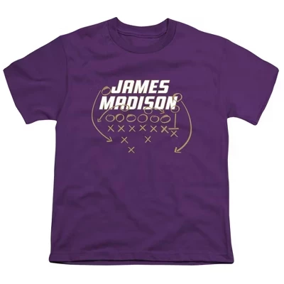 Детская футболка James Madison University Football Play для молодежи фиолетового цвета purple