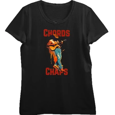 Женский укороченный топ Bioworld «Chords & Chaps», черный