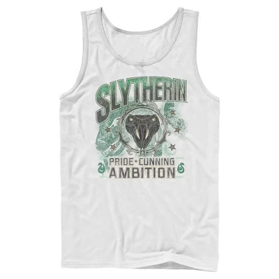 Мужская майка Slytherin Pride and Ambition белого цвета