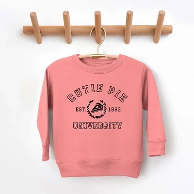 Молодежная ультрамягкая толстовка Cutie Pie University с графическим принтом лилового цвета