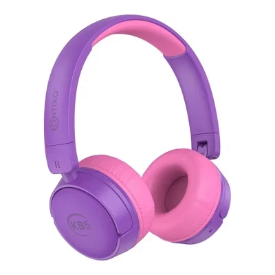 Детские накладные Bluetooth-наушники Contixo KB05 85 дБ, фиолетовые