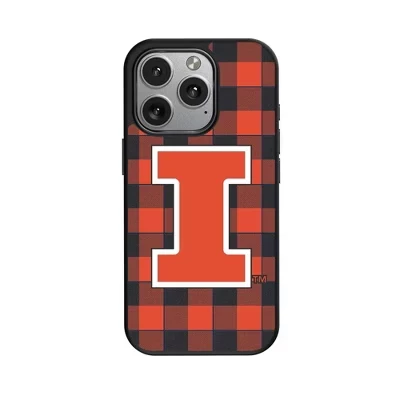 NCAA Big Ten Universities Клетчатый чехол для мобильного телефона, совместимый с MagSafe, для Apple iPhone illinois fighting illinini