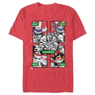 Мужская футболка TMNT «Портреты из комиксов», красная