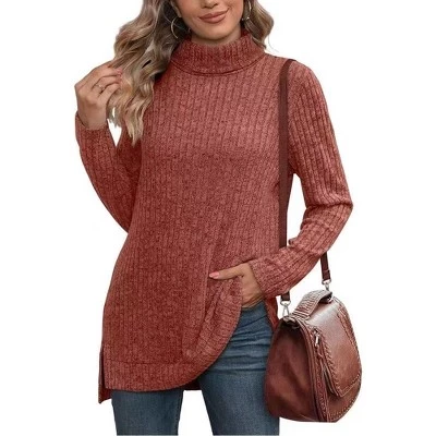 Женский свитер Yesfashion оверсайз, оранжевый