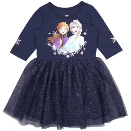Платье для девочек Disney Frozen II с фатином, темно-синее