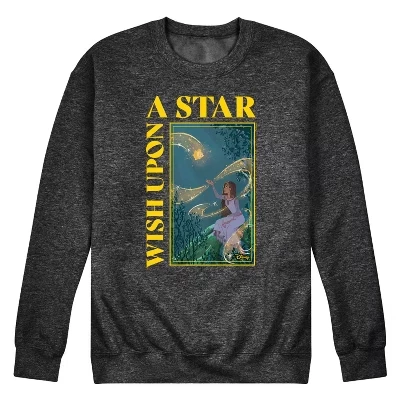 Мужская флисовая толстовка Wish Upon A Star с графическим рисунком heather charcoal