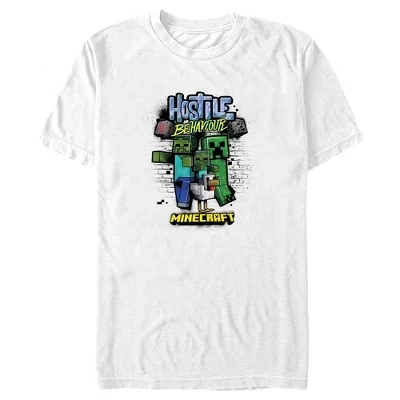 Мужская футболка Minecraft Mob Gang, белая
