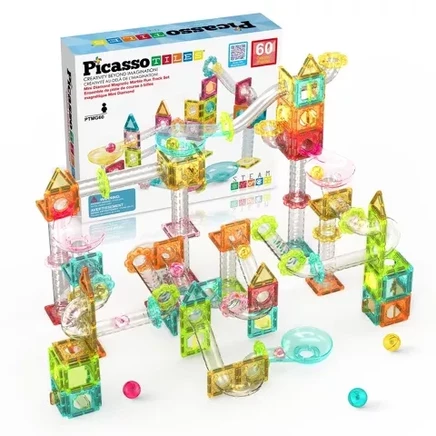 Магнитный конструктор Picasso Tiles Mini Marble Run, 60 шт