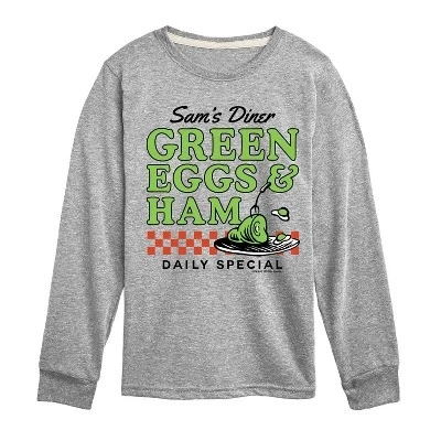 Футболка с длинным рукавом Sam's Diner с графическим рисунком athletic heather