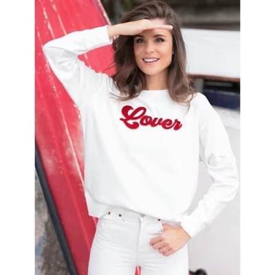 Женский свитшот Shiraleah «Lover», XL, белый